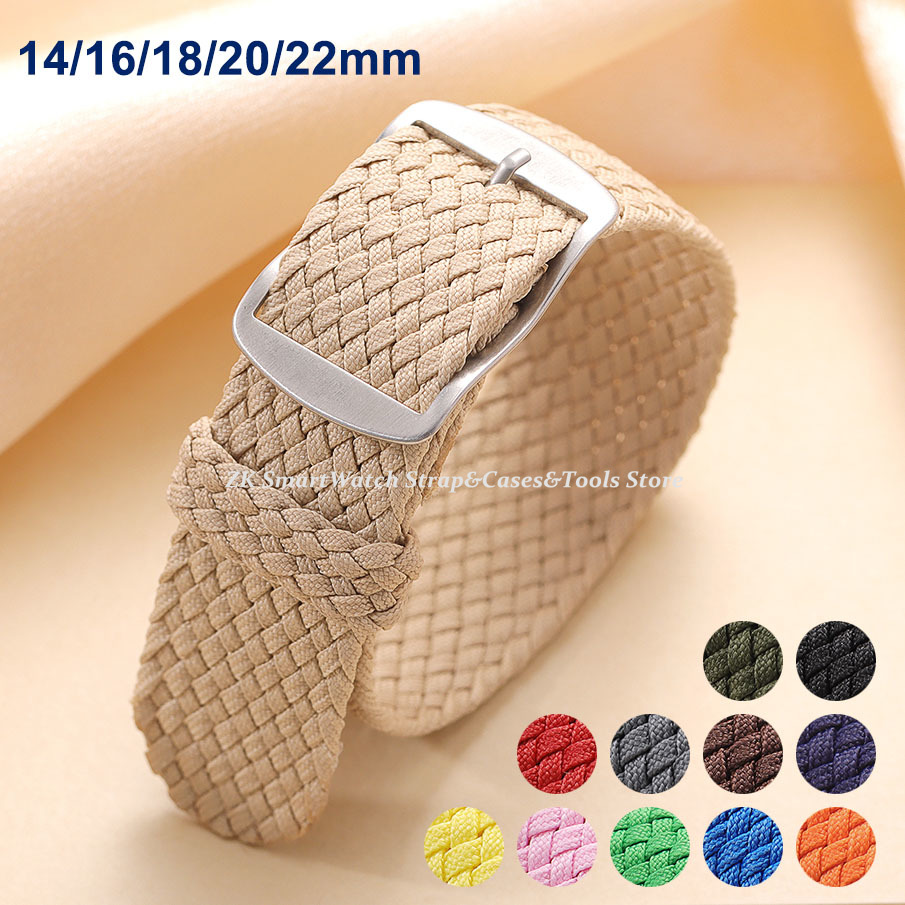 14mm 16mm 18mm 20mm 22mm Perlo - Perlon Strap Woven ulasan dan harga