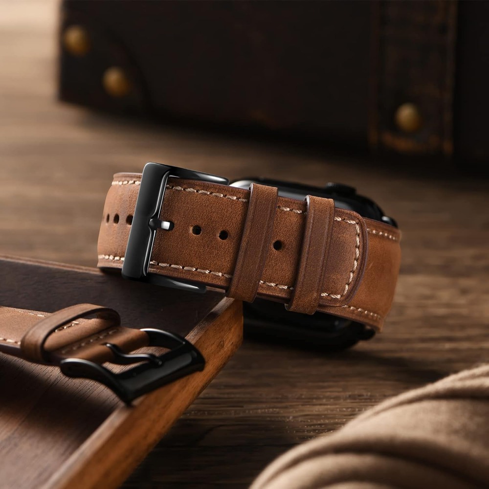 Top Grain Leather Band Compati - Leather Watch Band Men ulasan dan harga