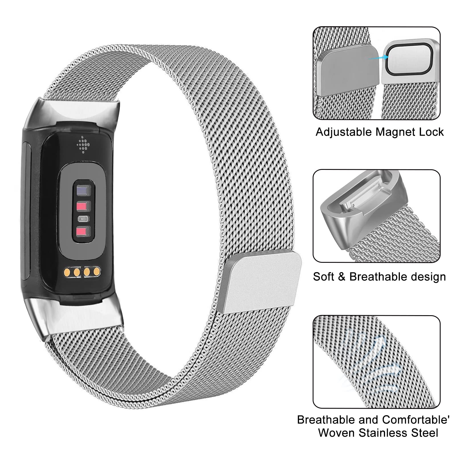 Milanese loop For fitbit charg - Milanese Loop Magnetic ulasan dan harga