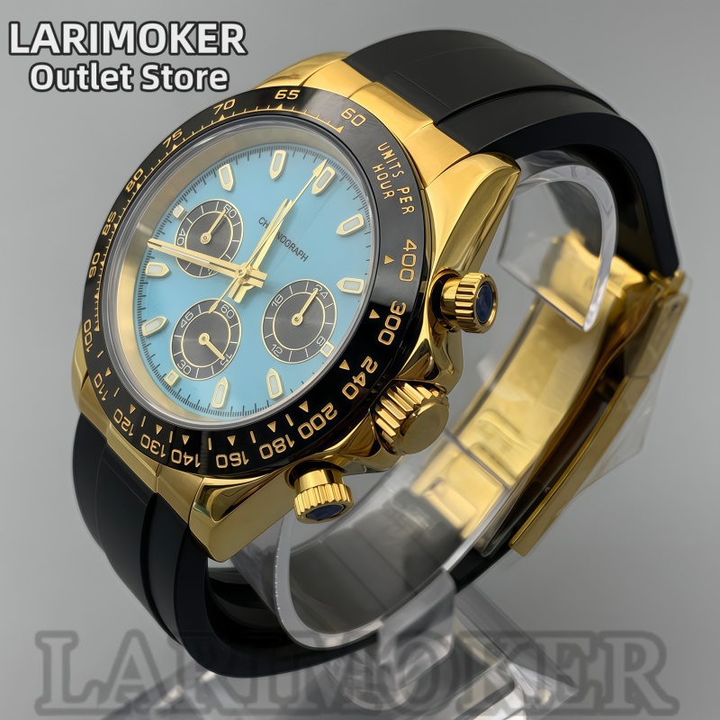 LARIMOKER 39mm Men's Sports Wa - Rubber Strap Diver ulasan dan harga