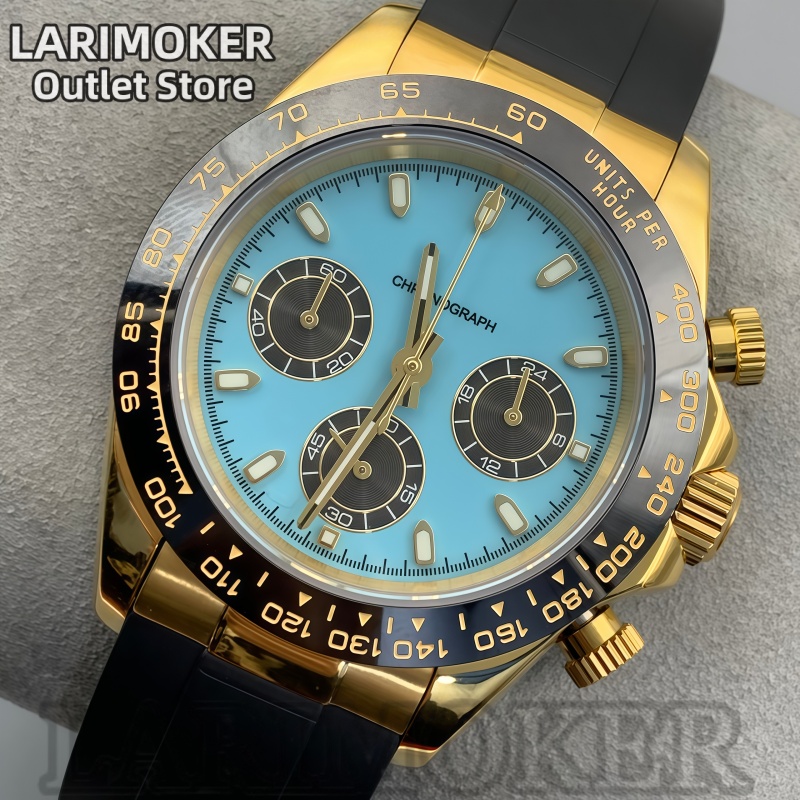 LARIMOKER 39mm Men's Sports Wa - Rubber Strap Diver ulasan dan harga