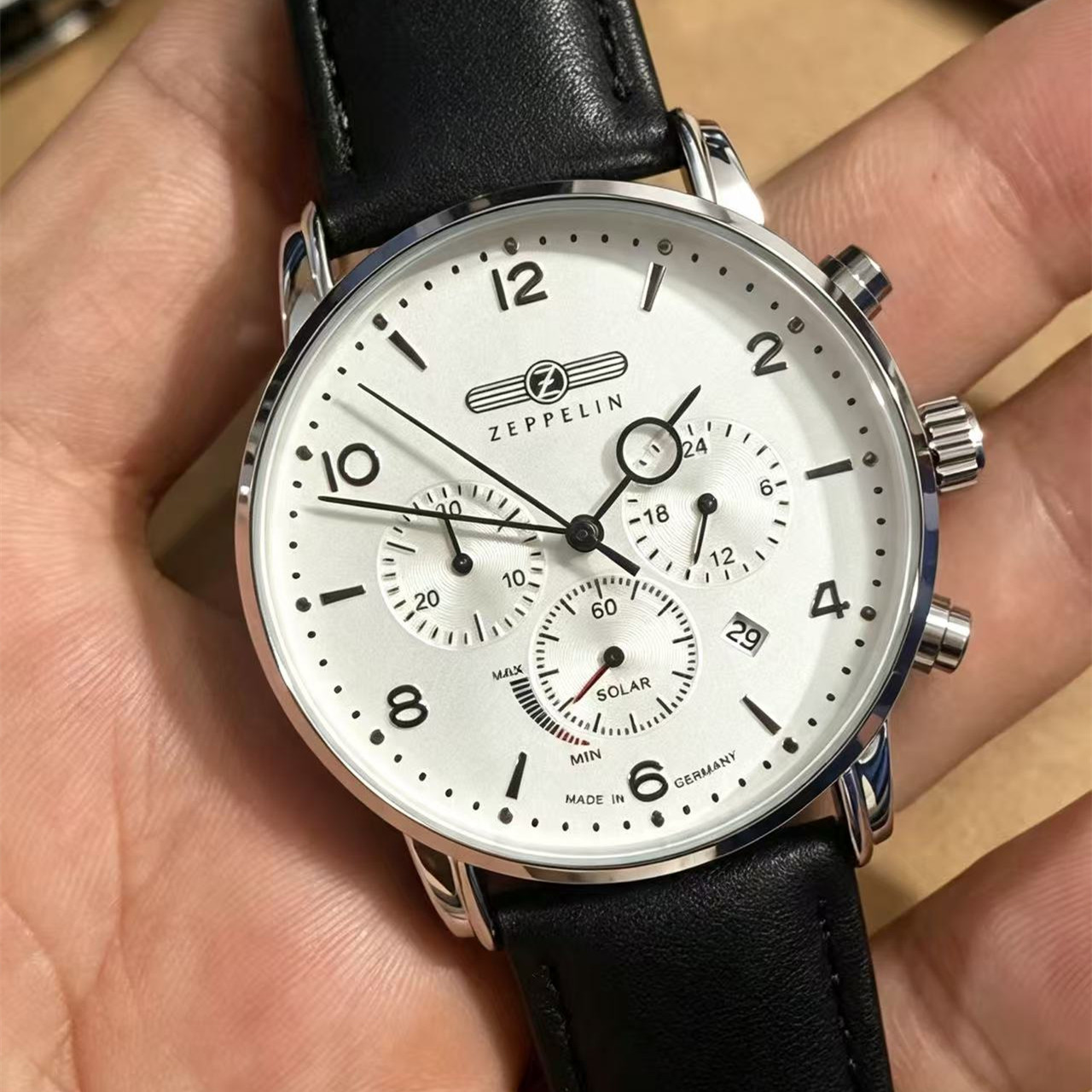 Zeppelin Airship Automatic Dat - Leather Watch Band Men ulasan dan harga
