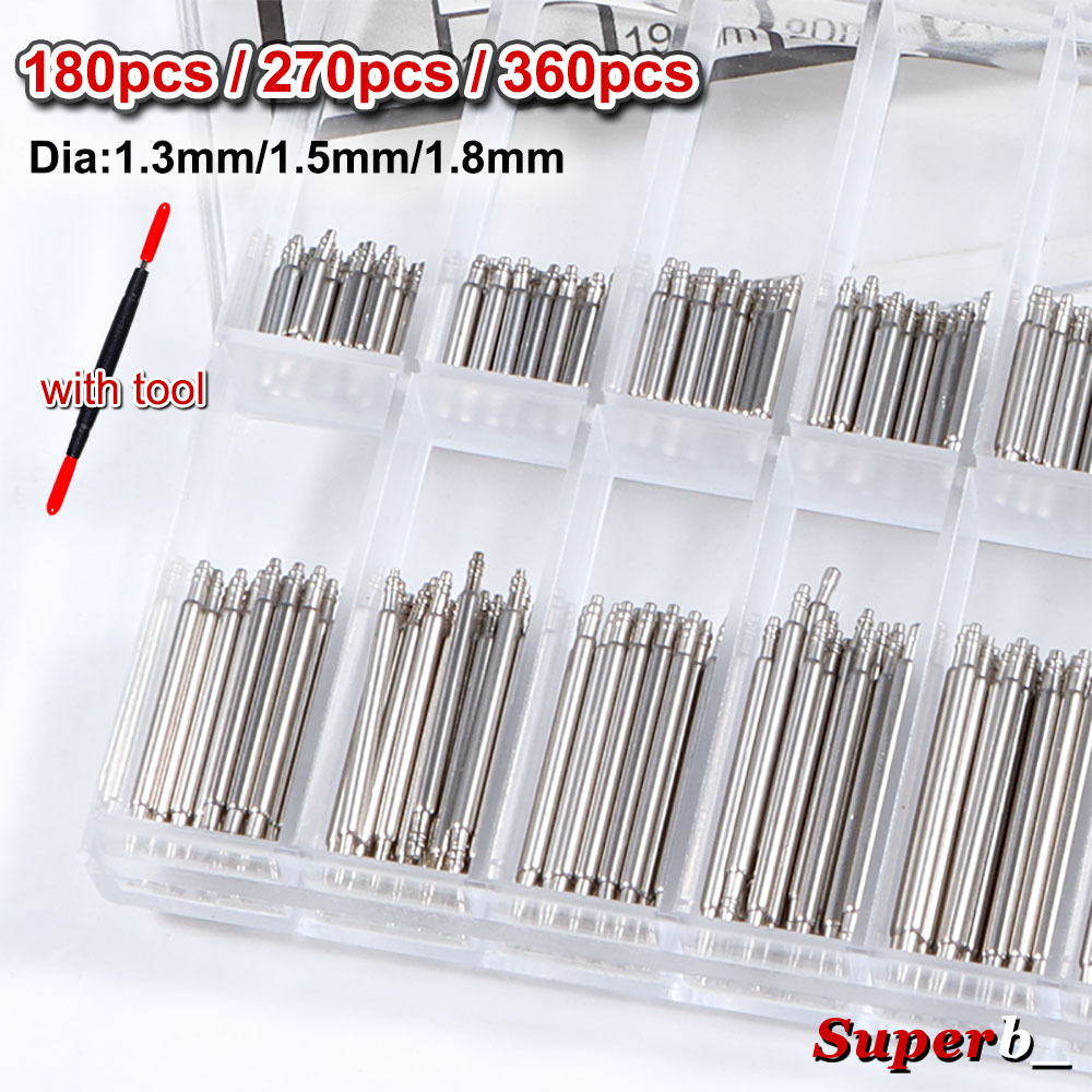 360pcs Dia 1.3mm/1.5mm/1.8mm S - Spring Bar Tool Set ulasan dan harga