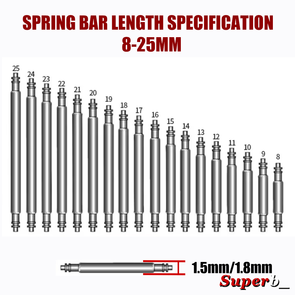 360pcs Dia 1.3mm/1.5mm/1.8mm S - Spring Bar Tool Set ulasan dan harga