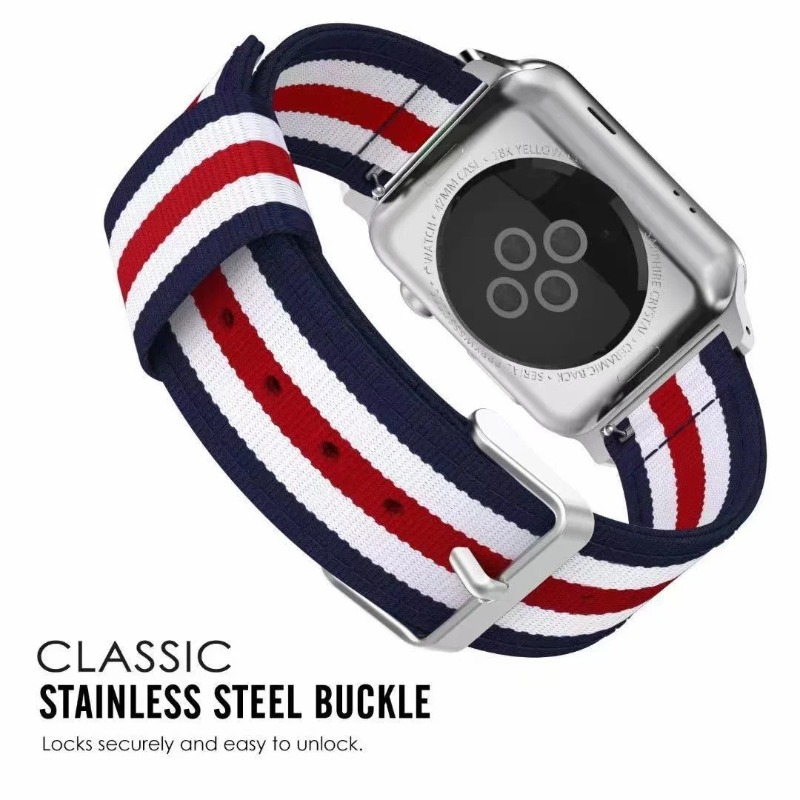Nylon Canvas Strap For Apple W - Canvas Strap Watch ulasan dan harga