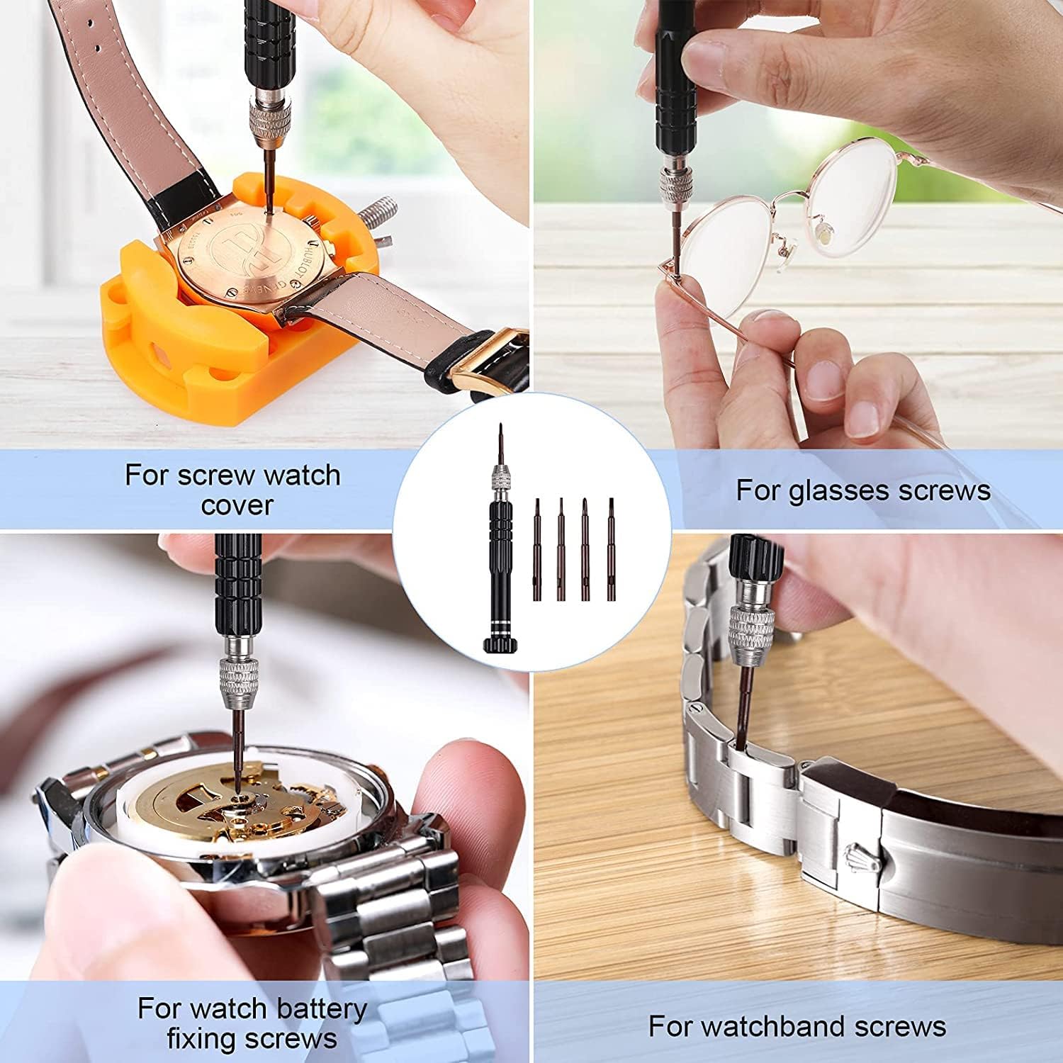 32 pcs Watch Battery Replaceme - Spring Bar Tool Set ulasan dan harga