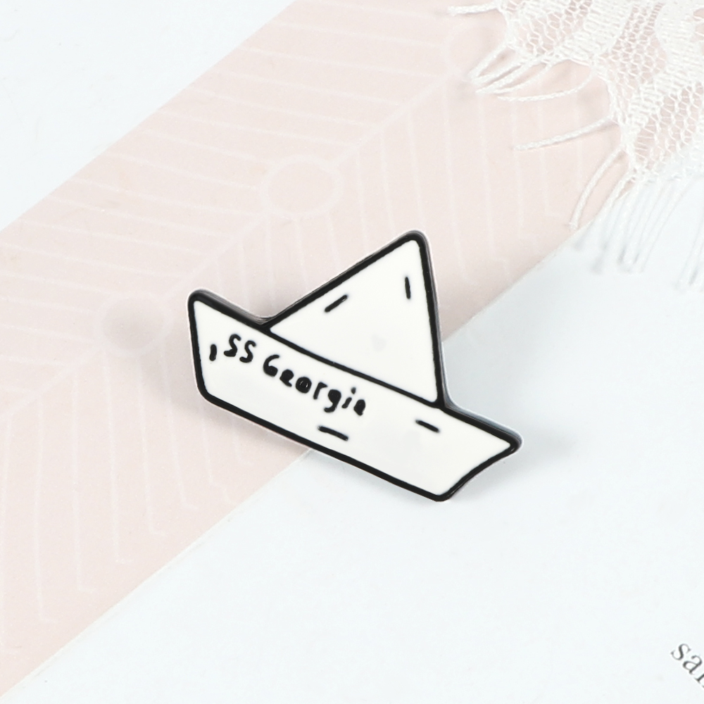 Paper Boat Enamel Pin SS Georg - Buckle Pin Ss ulasan dan harga