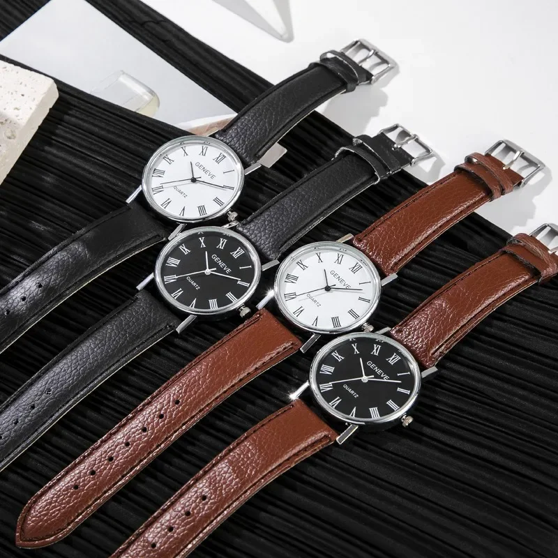 Famous Brand Men Quartz Watch  - Leather Watch Band Men ulasan dan harga