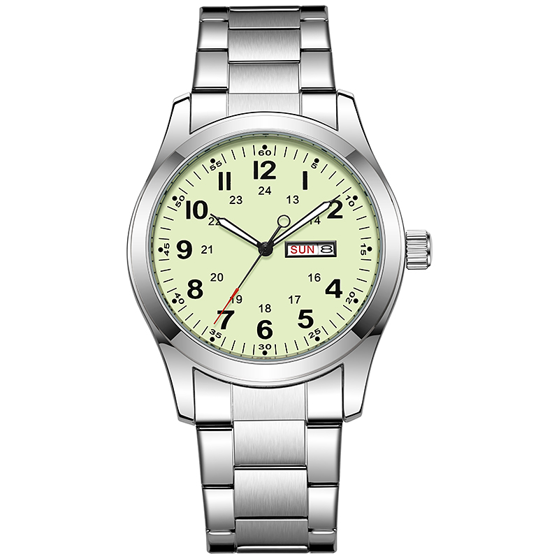 2026 Men's 42mm Watch Glow in  - Canvas Strap Watch ulasan dan harga