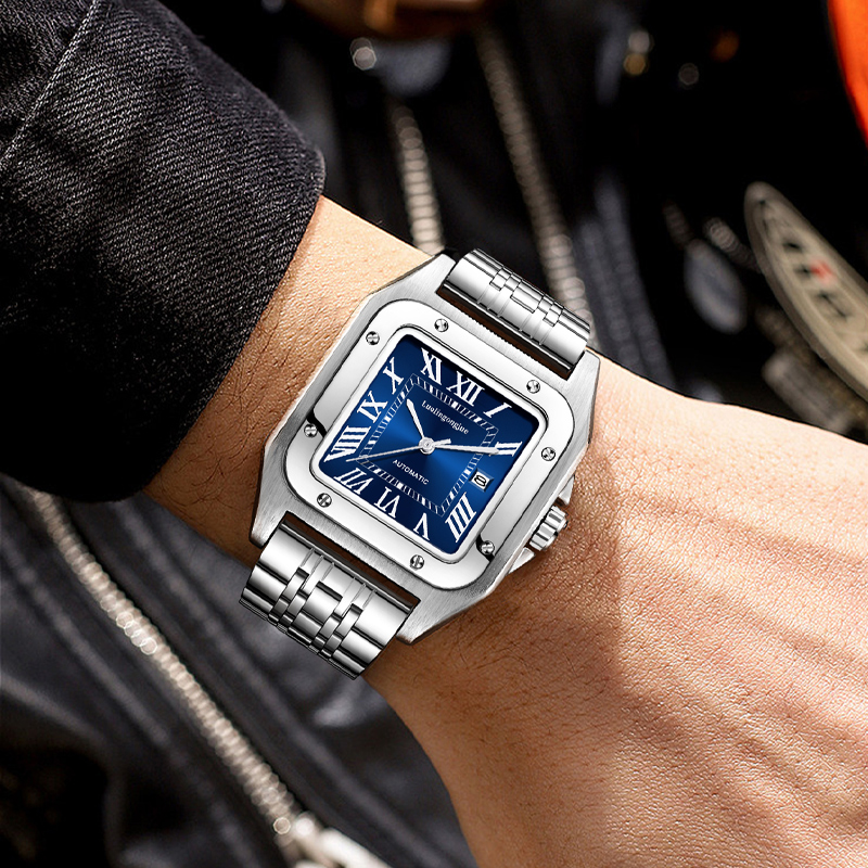 High-End Luxury Square Automat - Butterfly Clasp Deployant ulasan dan harga