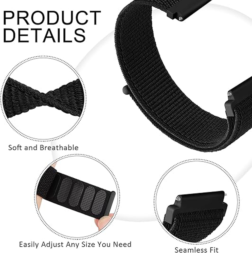 Nylon Breathable Loop Watchban - Sport Loop Velcro ulasan dan harga