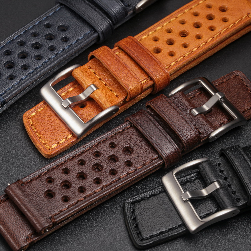 Hemsut Cowhide Watch Band Quic - Leather Strap Quick Release ulasan dan harga