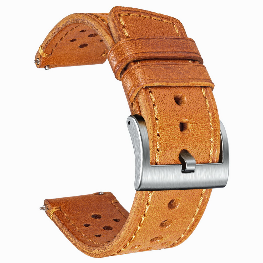 Hemsut Cowhide Watch Band Quic - Leather Strap Quick Release ulasan dan harga