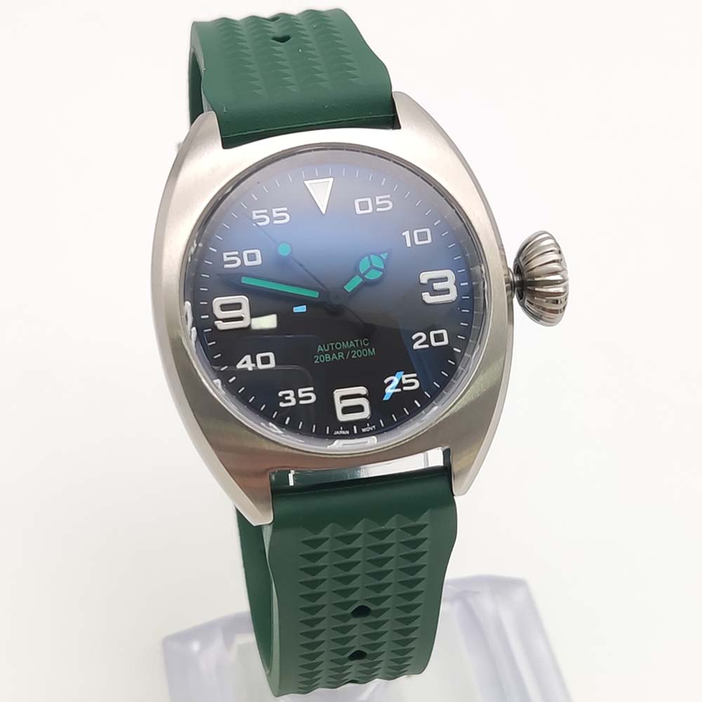 Fashion 36MM Self-Winding Move - Rubber Strap Diver ulasan dan harga