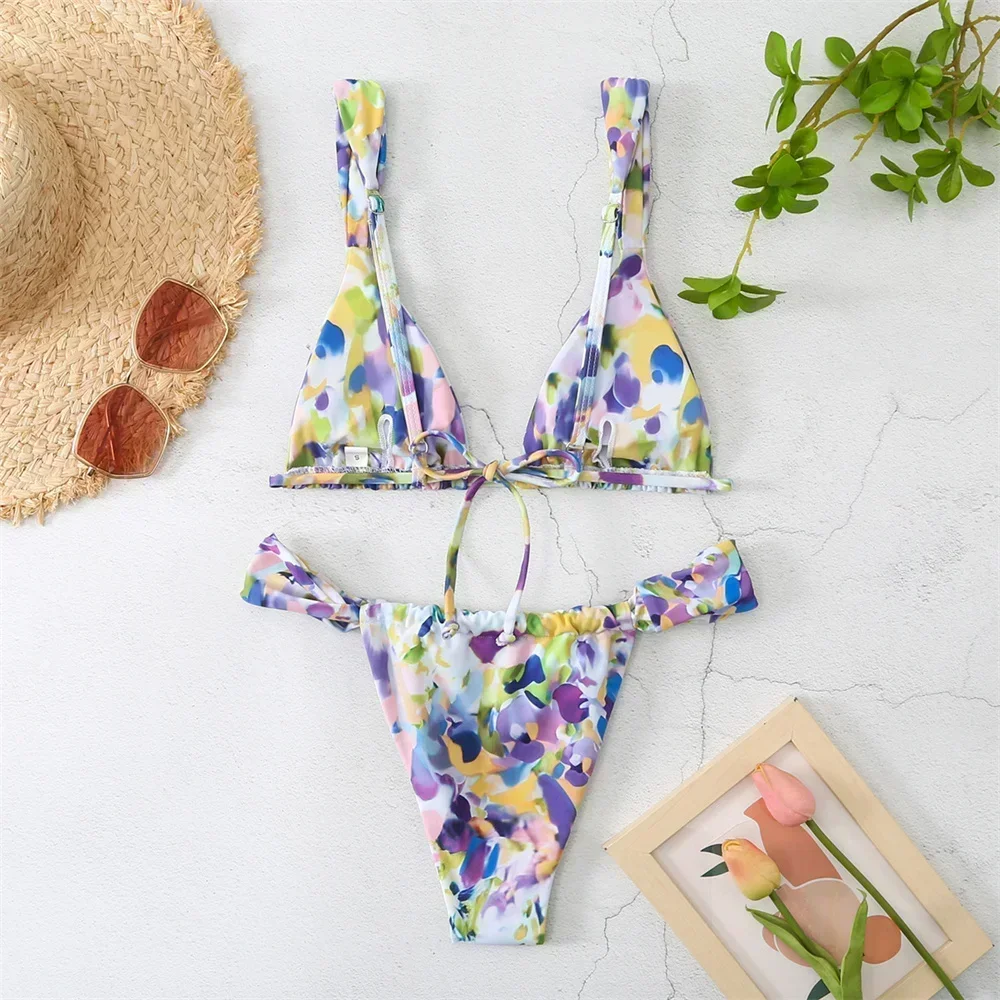 Vintage Print Bikini Thong Str - Tropic Strap Vintage ulasan dan harga