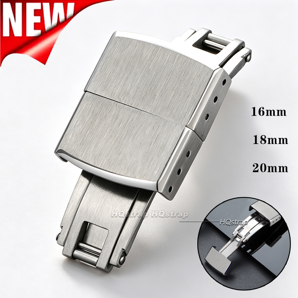 Folding Watch Buckle 16mm 18mm - Butterfly Clasp Deployant ulasan dan harga