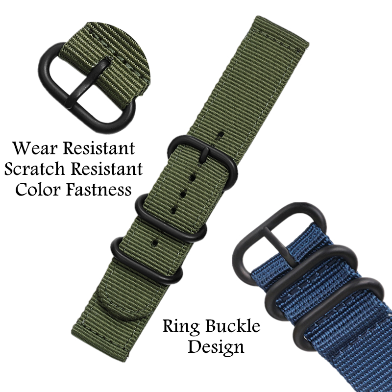 20mm 22 mm Canvas Sport Nylon  - Canvas Strap Watch ulasan dan harga