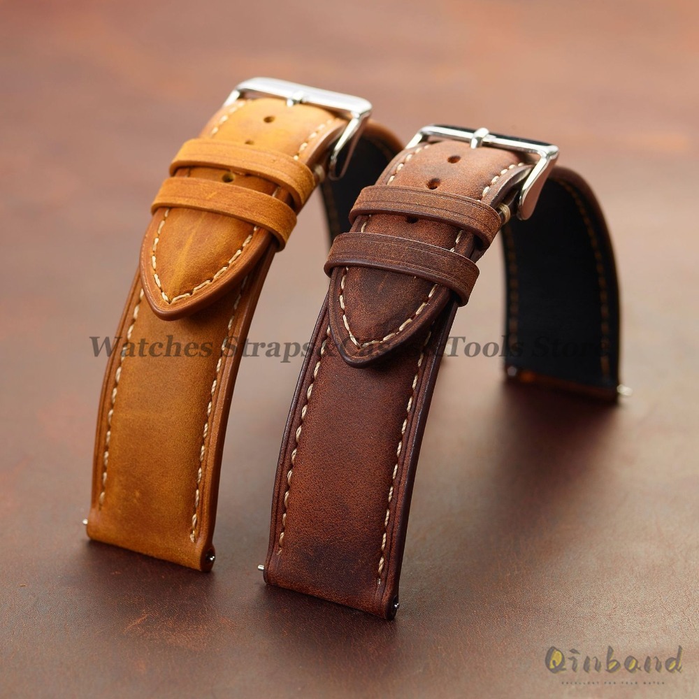 Vintage Cowhide Leather Watch  - Leather Strap Quick Release ulasan dan harga