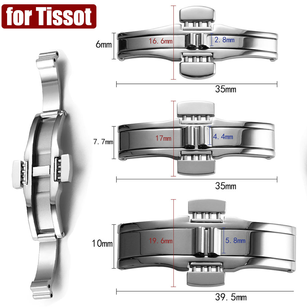 Silver Stainless Steel Butterf - Butterfly Clasp Deployant ulasan dan harga