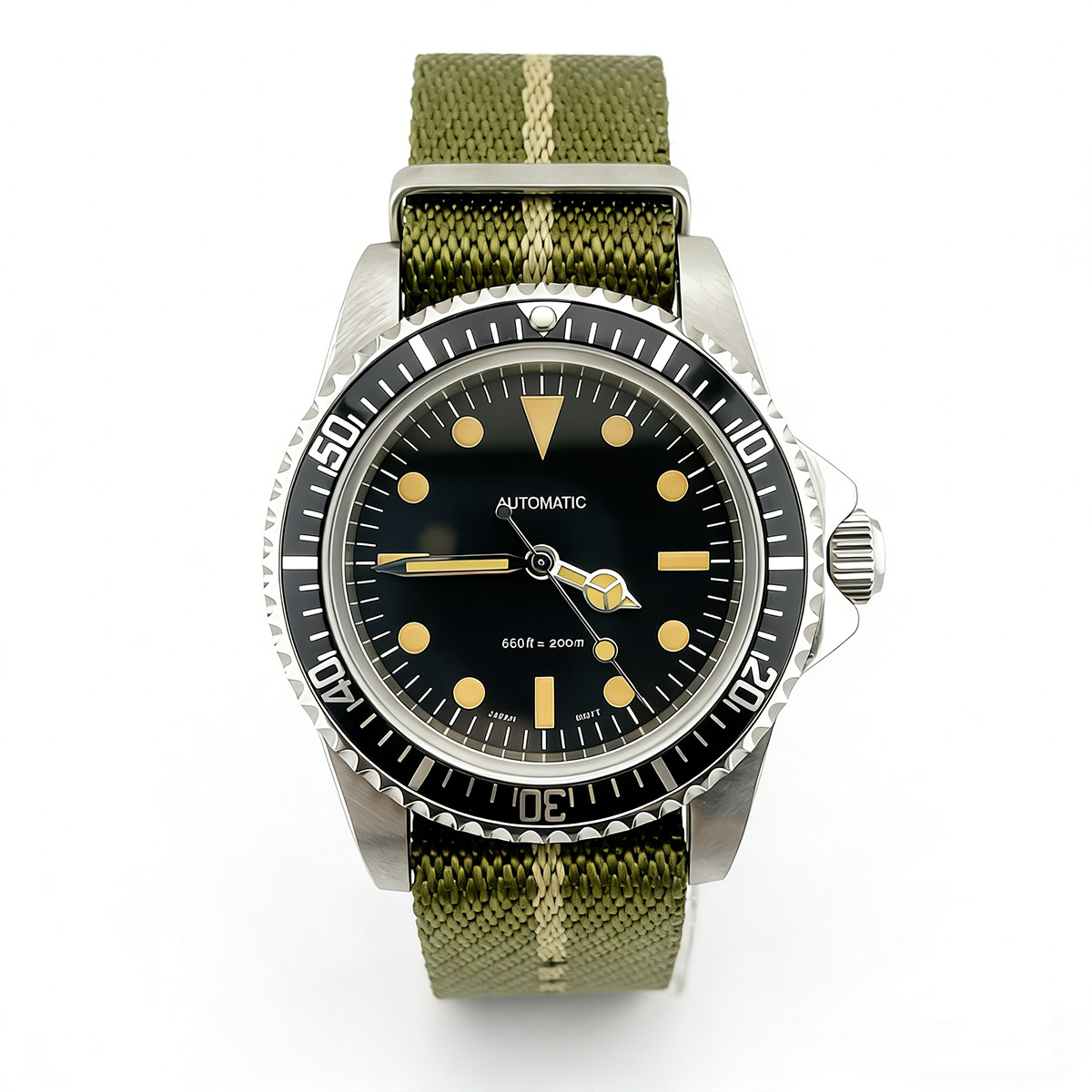 39.5mm Diver Retro watch sapph - Tropic Strap Vintage ulasan dan harga