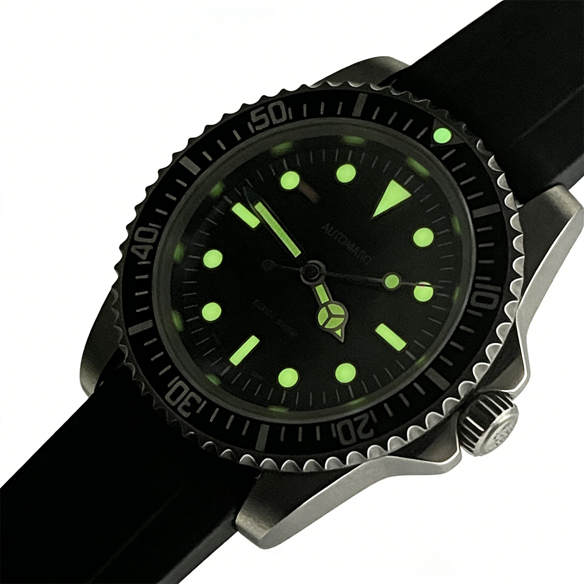 39.5mm Diver Retro watch sapph - Tropic Strap Vintage ulasan dan harga