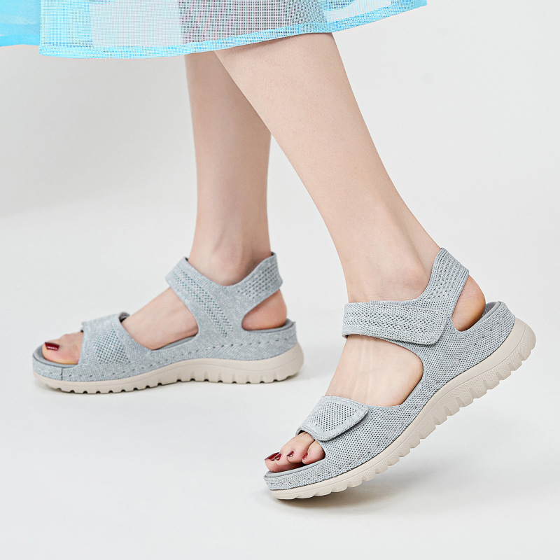 Ladies Knit Mesh Platform Spor - Sport Loop Velcro ulasan dan harga