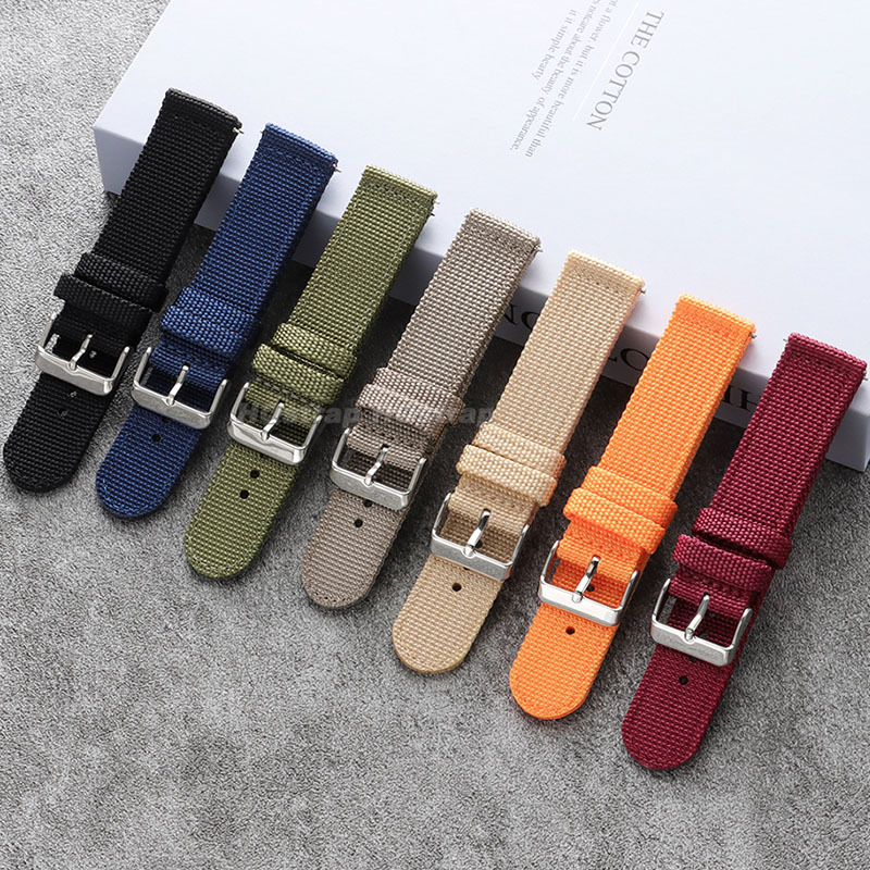 18mm 20mm 22mm 24mm Nylon Watc - Canvas Strap Watch ulasan dan harga