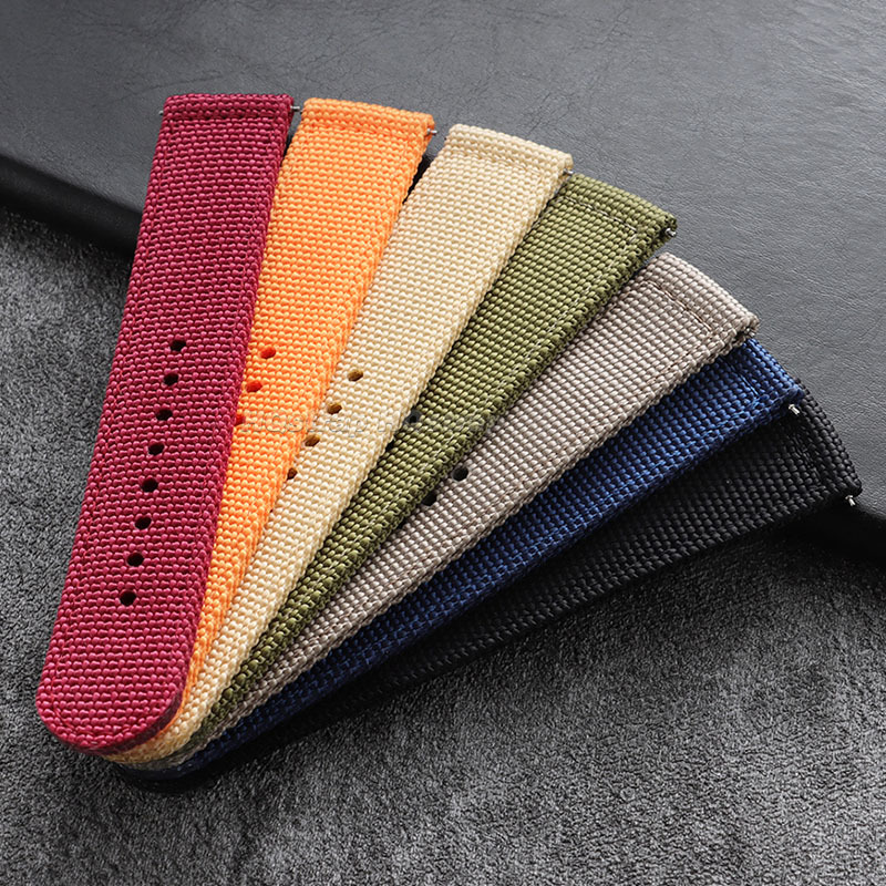 18mm 20mm 22mm 24mm Nylon Watc - Canvas Strap Watch ulasan dan harga