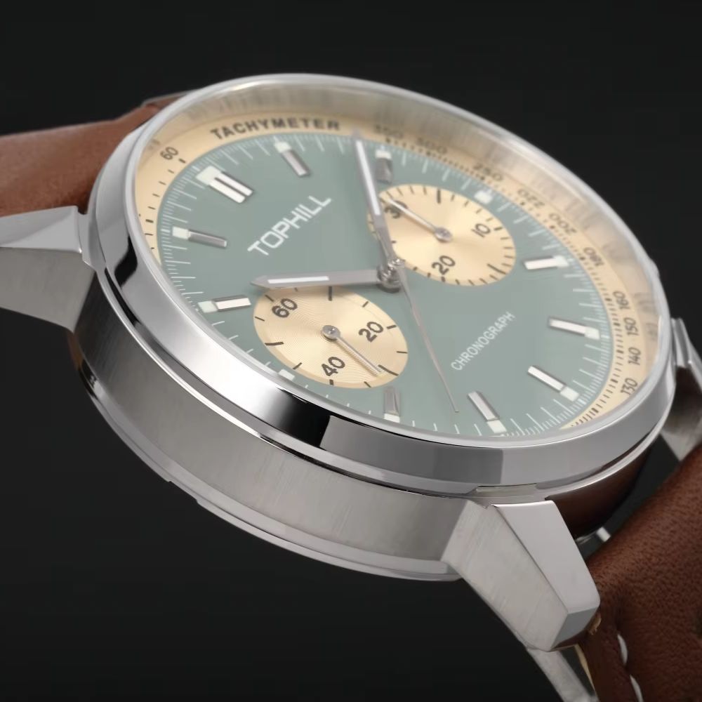 TOPHILL Vintage Racing Chronog - Tropic Strap Vintage ulasan dan harga