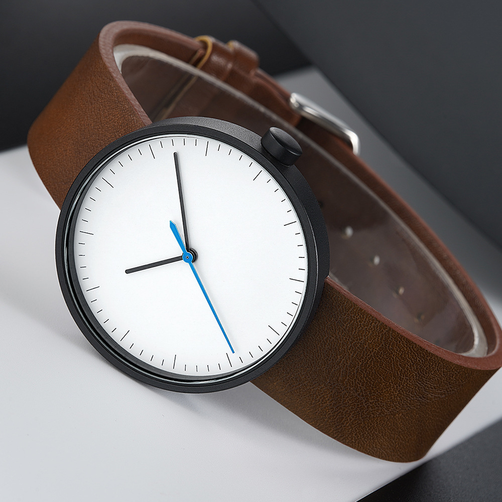 UTHAI Watch Men Simple Trendy  - Leather Watch Band Men ulasan dan harga